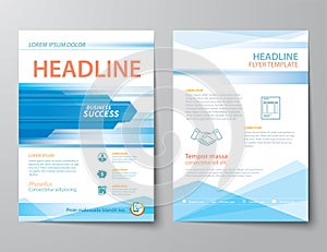 Set of business magazine cover , flyer, brochure flat design