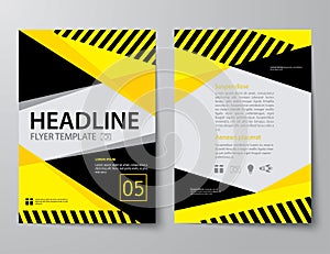 set of business magazine cover , flyer, brochure flat design templates