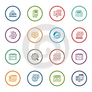 Set of Business and Marketing Flat icons