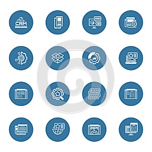 Set of Business and Marketing Flat icons