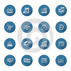 Set of Business and Marketing Flat icons