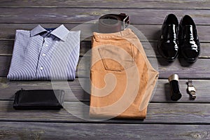 Set of business men's clothing.