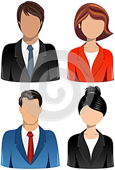 Set of Business People Icons