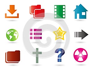 Set of business related vector icons