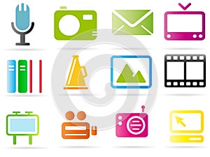 Set of business related vector icons