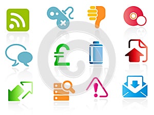 Set of business related vector icons