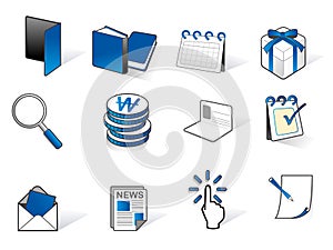 Set of business related vector icons