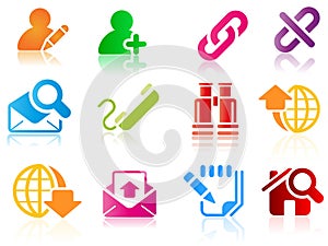 Set of business related vector icons