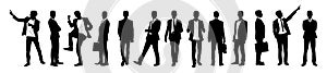 Set of Businessman character in different poses.