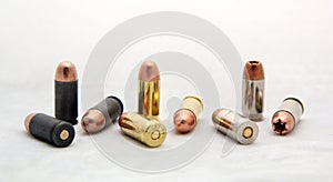 Set of cal .45 ACP Bullets