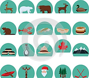 Set of canada icons