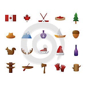 Set of canada icons