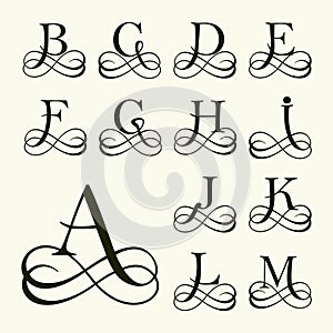 Set Capital Letter for Monograms and Logos