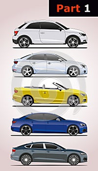 Set of car models part 1.