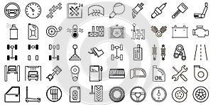 Set of car service icons