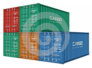 Set of cargo containers