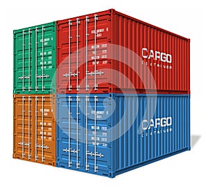 Set of cargo containers