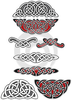 Set of celtic design elements