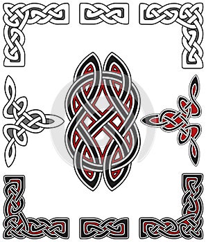 Set of celtic design elements