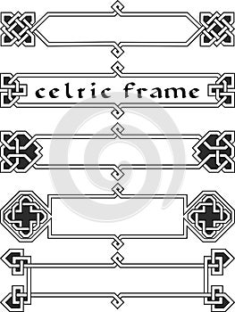 Set celtic frame photo