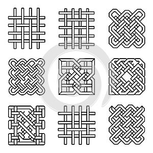 Set Of Celtic Knotwork Patterns Collection Eight