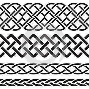 Set of Celtic Pattern Borders