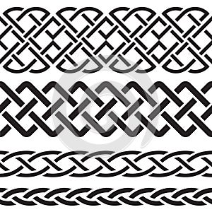 Set of Celtic Pattern Borders