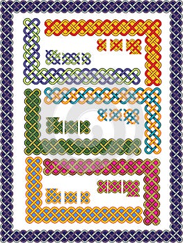 Set celtic patterns for a frame