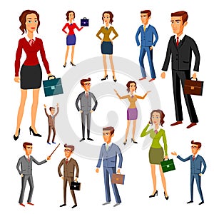 Set characters design. office team. vector. man women