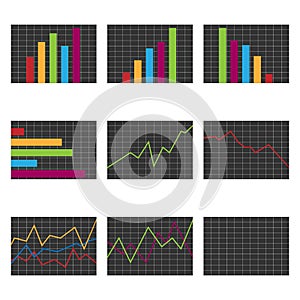 Set of charts