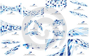 Set of Checkered Backgrounds