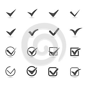Set of Checkmark Icon