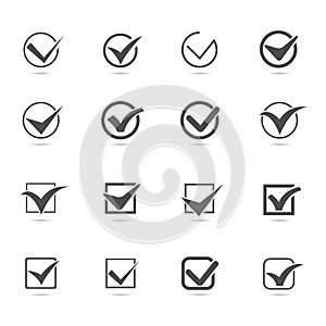 Set of Checkmark Icon