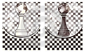 Set Chess abstract background