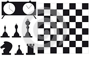 Set of chess player