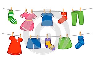 Set of children clothes