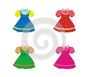 Set of children dresses