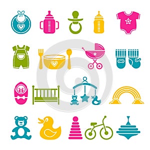 Set of children icons