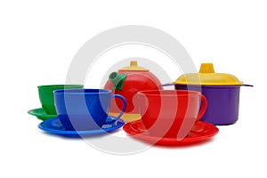 Set of children kitchen ware photo