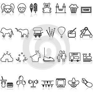 Set of  china icons. outline thin line icons