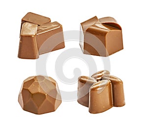 Set of chocolate candie