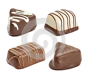 Set of chocolate candie photo