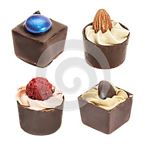 Set of chocolate candie