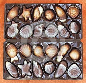 Set of chocolate sweets