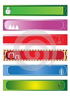 Set christmas banners