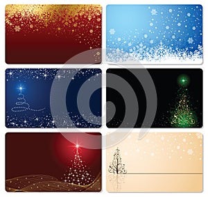 Set of Christmas cards