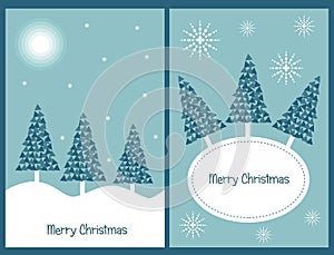 Set of Christmas cards