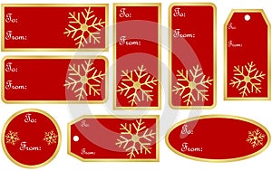 Set of Christmas Gift Tags