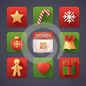 Set of Christmas Icons