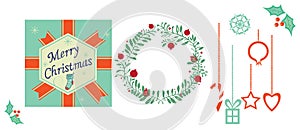 Set of Christmas illustrations